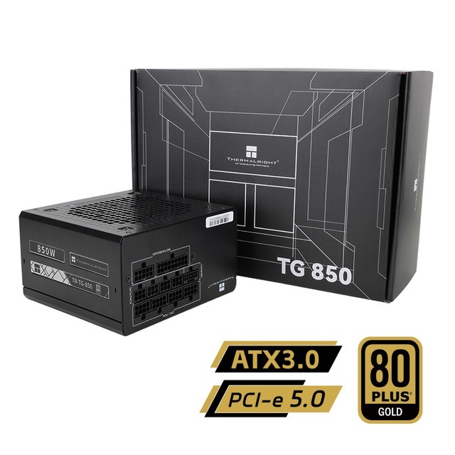 Thermalright TR-TG1000 1000W ATX3.0 Gold Certified PSU Servers Full Modular Native PCIe 5.0 Support 14cm Compact Stock Desktops