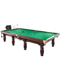Moderner Professioneller Maßgefertigter Snooker-Billardtisch Massivholz-Oberfläche Marmor-Schiefer 10/12ft Luxuriös Umweltfreundlich Langlebig Echt