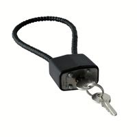 Cadenas de sécurité cylindrique en acier inoxydable RHETECH, blindé, intelligent, à empreinte digitale et combinaison, sans clé, 3 clés, Grade 1 ANSI