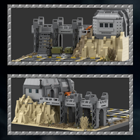 Superbe Ensemble de Blocs de Construction 90009 1888 Pièces, Modèle de Poste Stratégique Galactique, Jouet Technique en Plastique, Cadeau Moderne pour les Fêtes