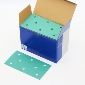 4 + 4/3 + 2 = 3 agujeros película de circonio verde papel de <span class=keywords><strong>lija</strong></span> abrasivo cuadrado con metal de lijado de alto rendimiento y madera - Product Image 3