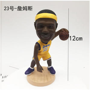 Xrh แดชบอร์ดรถแบบกำหนดเองหัวกลม PVC <span class=keywords><strong>NBA</strong></span> นักบาสเก็ตบอลผู้เล่นแอ็กชันฟิกเกอร์3D ของตกแต่งบ้าน - Product Image 5