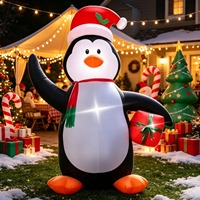 Décorations de Noël gonflables pour jardins extérieurs avec lumières LED pour une ambiance festive