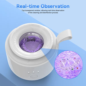 OEM Nueva Llegada Mini UV Ultrasónico <span class=keywords><strong>Dental</strong></span> Dentadura Tirantes Limpiador de cepillo de dientes 48kHz Limpiador ultrasónico de alta frecuencia al aire libre - Product Image 4