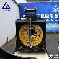 En stock : Godet de criblage hydraulique avec dents interchangeables et longue garantie pour le lavage du gravier de rivière