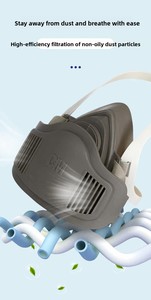 Mascarilla KN95 Antipolvo con Válvula, Respirador <span class=keywords><strong>de</strong></span> Seguridad para Construcción, Carpintería, Aserrado, Sandblasting, Protección Contra el Polvo - Product Image 4