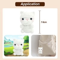 Kit de Crochet Amigurumi Chat Géant en Peluche – Kits de Tricot pour Débutants – Kit de Crochet DIY Animaux pour Enfants et Adultes