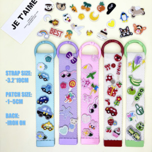 Patchs brodés en fer à motifs de dessins animés mignons, animaux, voitures, fleurs, DIY, écologiques, pour vêtements, jeans, sacs, chapeaux d'enfants, étiquettes, porte-clés - Product Image 5