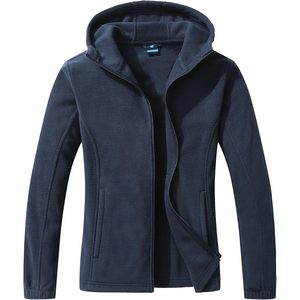 Veste polaire douce pour femme, à capuche zippée, manches longues, décontractée, respirante - Product Image 1