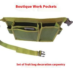 Custom Multifunctional Waist Bag for Electricians New Ll Fruit Tree Bagging Double Pocket Woodworking Nails Tactical <b>Backpack</b> - Product Image 4