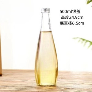 Botellas de vino de vidrio con tapa roscada transparente de 330ml y 500ml al por mayor para bebidas, whisky, <span class=keywords><strong>vodka</strong></span> y brandy. - Product Image 2