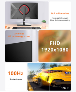 จอคอมพิวเตอร์ตั้งโต๊ะแบบแบนขนาด 27 นิ้ว ความละเอียด 1K 2K 75Hz 100Hz 165Hz 240Hz จอภาพแบบไวด์สกรีน HDR LED พร้อมเอฟเฟกต์ไฟ RGB Backlight สำหรับเล่นเกม รุ่น 27i - Product Image 5