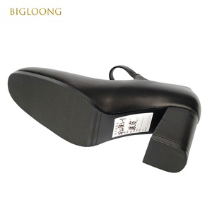Chaussures à talons en <span class=keywords><strong>cuir</strong></span> d'agneau noir pour femmes, légères, confortables, respirantes, à enfiler, avec amorti, pour l'été, de haute qualité et tendance - Product Image 5