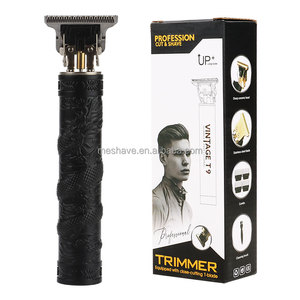 Máquina de Cortar Cabelo Profissional Elétrica T9 para Homens Vintage Aparador Barbeador com Alimentação USB Operação em Inglês - Product Image 3