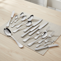 Ensemble de couverts de table en acier inoxydable 304 brillant de qualité supérieure pour la restauration, cuillère, fourchette, couteau, finition nacrée, pour mariage et banquet