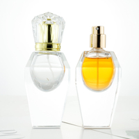 Bouteille de parfum de forme Unique, bouteille de parfum vide de 30ml, bouteille rectangulaire en verre de parfum