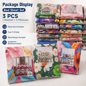 Liquidation : Ensemble de draps de lit 3 pièces en coton, taille King, en stock - Product Image 4