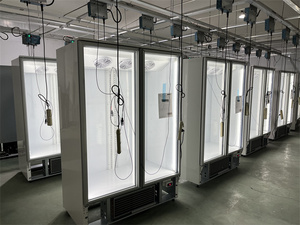 Thương mại khối lượng cao đồ uống hiển thị thẳng đứng Máy làm lạnh cửa kính Tủ lạnh cho cửa hàng bách hóa Soda và tủ lạnh bia - Product Image 6