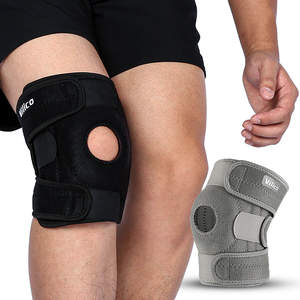 Attelle de genouillère en néoprène à charnière avec coussinets rotuliens Stabilisateur à ressort Protecteur articulaire en nylon durable - Product Image 1