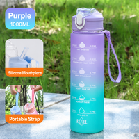 Nouvelle bouteille en plastique portable grande capacité avec poignée, style paille, pour étudiants et couples, design moderne et minimaliste, résistante aux hautes températures