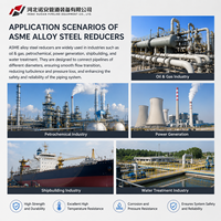 Réducteur de tuyauterie excentrique en acier allié ASTM A234 ASME, raccord de réduction concentrique ASME B16.9 pour le drainage du pétrole, du gaz et des produits pharmaceutiques