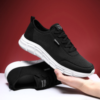 Chaussures de sport pour hommes grande taille, respirantes, en maille, légères, semelle MD, à lacets, souples, pour la course et la marche printemps-été
