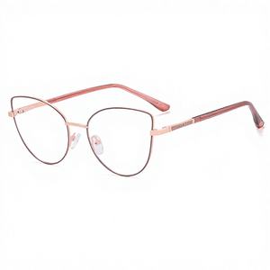 Monture de lunettes optiques vintage pour femmes, œil de chat, sur mesure, anti-lumière bleue, <span class=keywords><strong>myopie</strong></span>, lunettes de vue, mode 2026 - Product Image 6