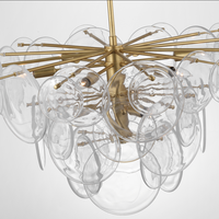 Lámpara Colgante de Cristal de Estilo Europeo Moderno XZ, Iluminación Decorativa de Techo Nórdica para Interiores, Araña de Latón para Decoración del Hogar