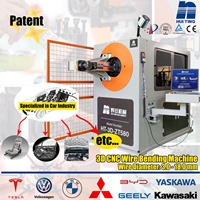 Peralatan Pembentukan Kawat 3D 5-Axis 3-8mm, Mesin Pemotong dan Pembengkok Otomatis PLC untuk Bantalan Otomotif dan Mesin dengan Akurasi Tinggi