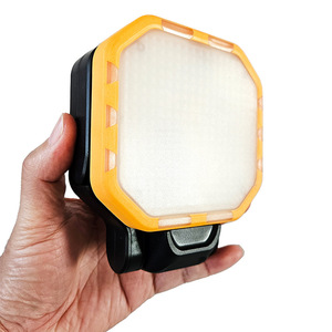 Portable <b>Work</b> <b>Light</b> Rechargeable Battery Led Rotating Magnetic <b>Light</b> Yellow Black Color For Vehicle Warning Lighting - Product Image 1