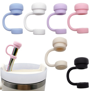 YIGO en STOCKED 10 MM Silicone Paille Couvre Cap pour Stanley 20 30 & 40 Oz Tasse, Chien Paille Toppers pour Stanley Tumbler avec Poignée - Product Image 1