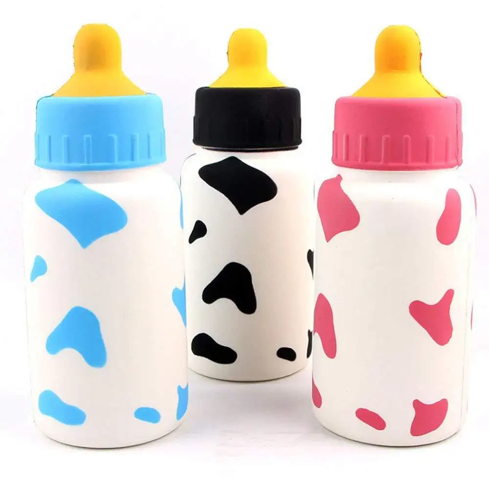 Giant milk bottle squishies slow rising squeeze anti stress soft toy milk box bottle squishy