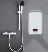 Pemanas Air Listrik Tanpa Tangki 220V 10000W Kontrol Sentuh Pengaturan Suhu Tanpa Tingkat Keluaran Air Stabil untuk Rumah Tangga dan Garasi