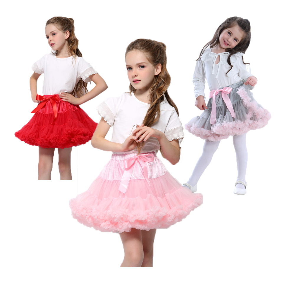 Bebek kız tutu etekler çocuk tutu etek pettiskirt mini katmanlı bebek kız kabarık etekler