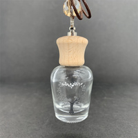 Bouteilles de parfum en verre pour voiture Pendentif 5ml Diffuseur de parfum vide suspendu Bouteille de parfum en verre vide bouteilles d'emballage