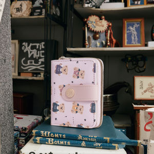 <span class=keywords><strong>Portafoglio</strong></span> da Donna in Pelle PU con Orsetto Carino, Porta Carte di Credito e Portamonete con Cerniera - Product Image 1