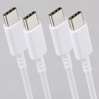 Câble de données C2C blindé à sortie stable 25W PD, long câble d'alimentation Type C pour ordinateur portable Samsung, construction robuste