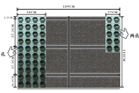 Module de jardin vertical auto-arrosant avec trou de drainage, écologique, durable, biodégradable, léger, en plastique, à suspendre au mur, pour intérieur