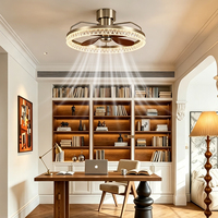 Ventilateur de plafond LED de luxe de style médiéval avec télécommande et moteur DC, 58W 70W, 6 vitesses, pour intérieur, fourni directement par l'usine