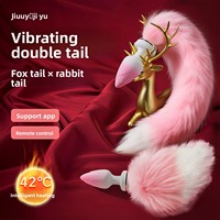 Plug anal extra long en acier inoxydable à télécommande sans fil pour femmes et hommes