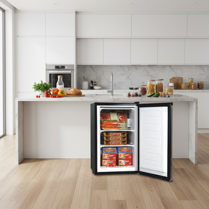 Congélateur vertical compact Hicon BD-88 85L pour la maison avec dégivrage manuel et porte battante électrique - Product Image 1