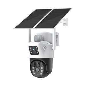Full HD 4G Năng Lượng Mặt Trời Bảng Điều Khiển Không Dây PTZ Máy Ảnh Thẻ <span class=keywords><strong>SD</strong></span> Ghi Âm Ống Kính Kép Ngoài Trời An Ninh 4G Sim Thẻ Năng Lượng Mặt Trời CCTV Máy Ảnh - Product Image 1
