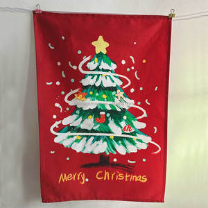 Nouvelle collection 2026 : Lot <span class=keywords><strong>de</strong></span> 2 torchons <span class=keywords><strong>de</strong></span> cuisine en coton 100 % personnalisables avec impression, idéal pour Noël – Ensemble cadeau en tissu <span class=keywords><strong>de</strong></span> sac à farine - Product Image 2