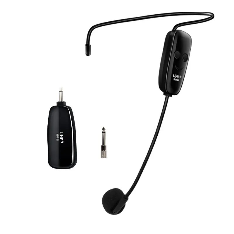 Uhf-micrófono inalámbrico para videojuegos, auriculares con micrófono a uhf, adecuado para altavoces
