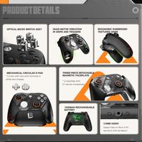 Control de Juego Inalámbrico GameSir G7 Pro Zenless Zone Zero (ZZZ) con Licencia Oficial de Xbox, Joystick TMR con Base de Carga para PC y Android