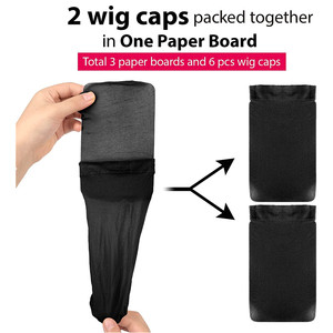 Zzi – perruque en Nylon extensible, bonnet de fermeture et bas, bonnet marron unisexe, bonnet de bas, bonnet de cheveux pour femmes et hommes - Product Image 4