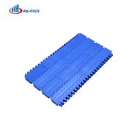 Bande transporteuse modulaire AS-FLEX AF900 en maille plate/perforée/à nervures surélevées en POM PP, durable et respirante pour le transport alimentaire