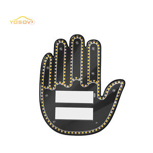 Yosovlamp nouveau <span class=keywords><strong>Rechargeable</strong></span> multi-fonctionnel voiture avertissement lampe doigt geste Anti-arrière fin paume lumière Golf Versa <span class=keywords><strong>Tucson</strong></span> - Product Image 1