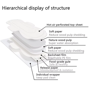 Tùy Chỉnh Thương Hiệu Phụ Nữ Kinh Nguyệt Miếng Đệm Sinh Thái Thân Thiện Với Phụ Nữ Của Qua Đêm Dòng Chảy Nặng Thời Gian Băng Vệ Sinh Với Đôi Cánh | Newclears - Product Image 2