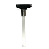 Balise de signalisation routière solaire verticale OWLEYE 48 LED SRD48 à commande automatique, en acier inoxydable, pour garde-corps de route